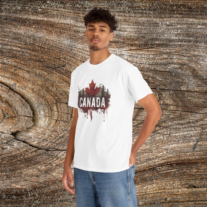 Grunge Canadian Landscape T-Shirt — Distressed Canada Tee