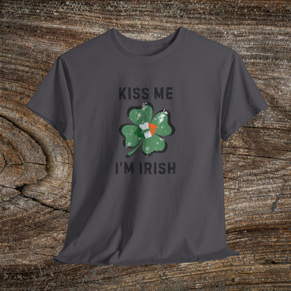 Kiss Me I'm Irish Shamrock Tee | St. Patrick's Day Clover Shirt