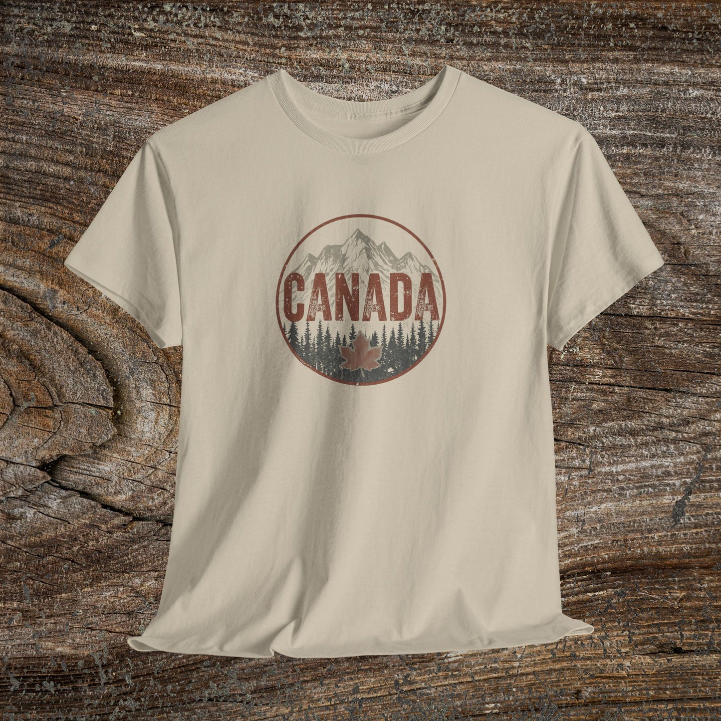 Distressed Canadian Logo T-Shirt — Grunge Canada Tee