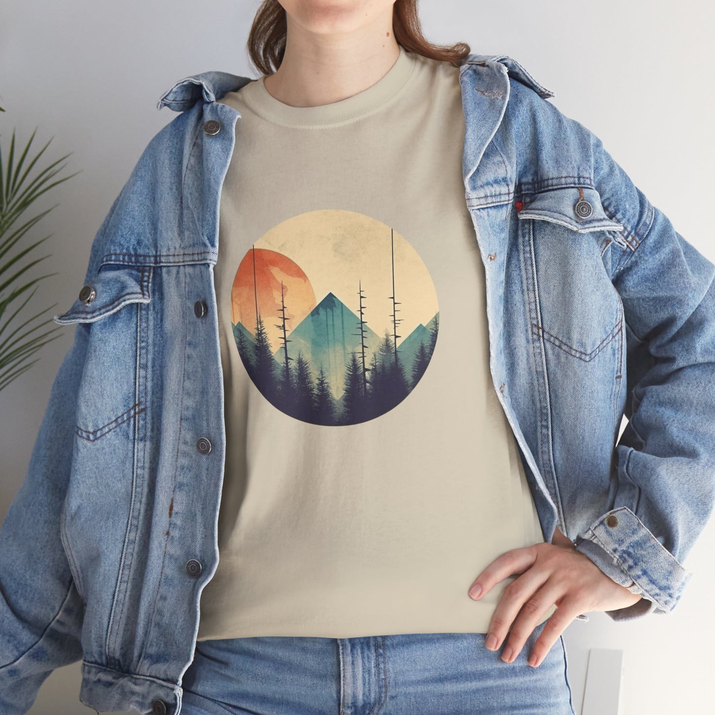 Vintage Mountain Landscape TShirt - Nature Lover Gift