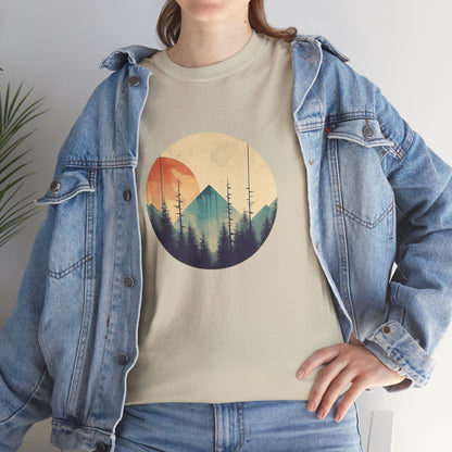 Vintage Mountain Landscape TShirt - Nature Lover Gift