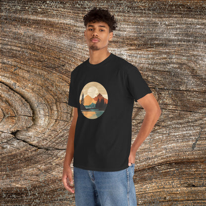 Rustic Mountain Landscape TShirt - Nature Lover Gift