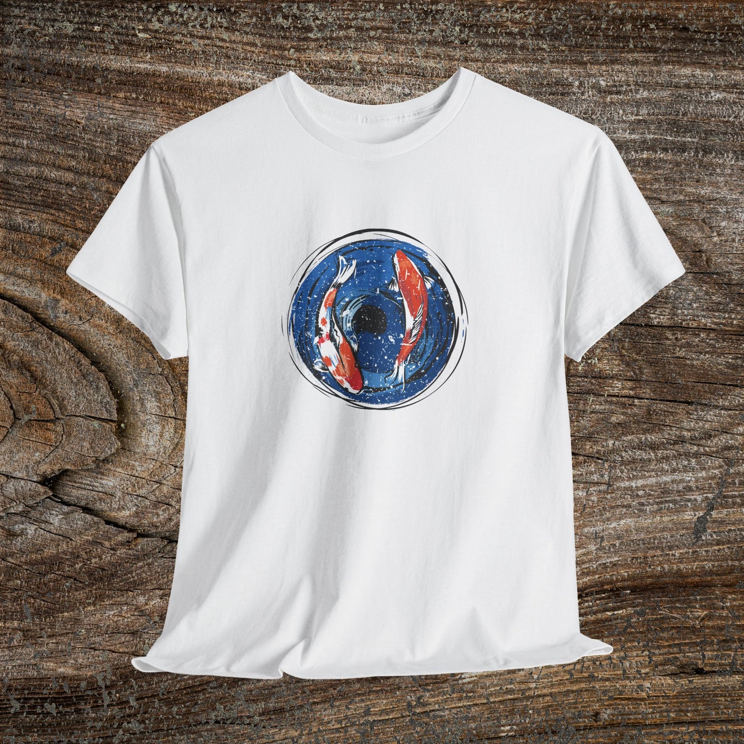 Retro Koi Fish T-Shirt — Grunge Japanese Carp Tee