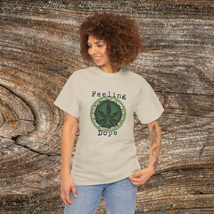 Grunge Weed 420 TShirt - Retro "Feeling Dope" Marijuana Stoner Gift