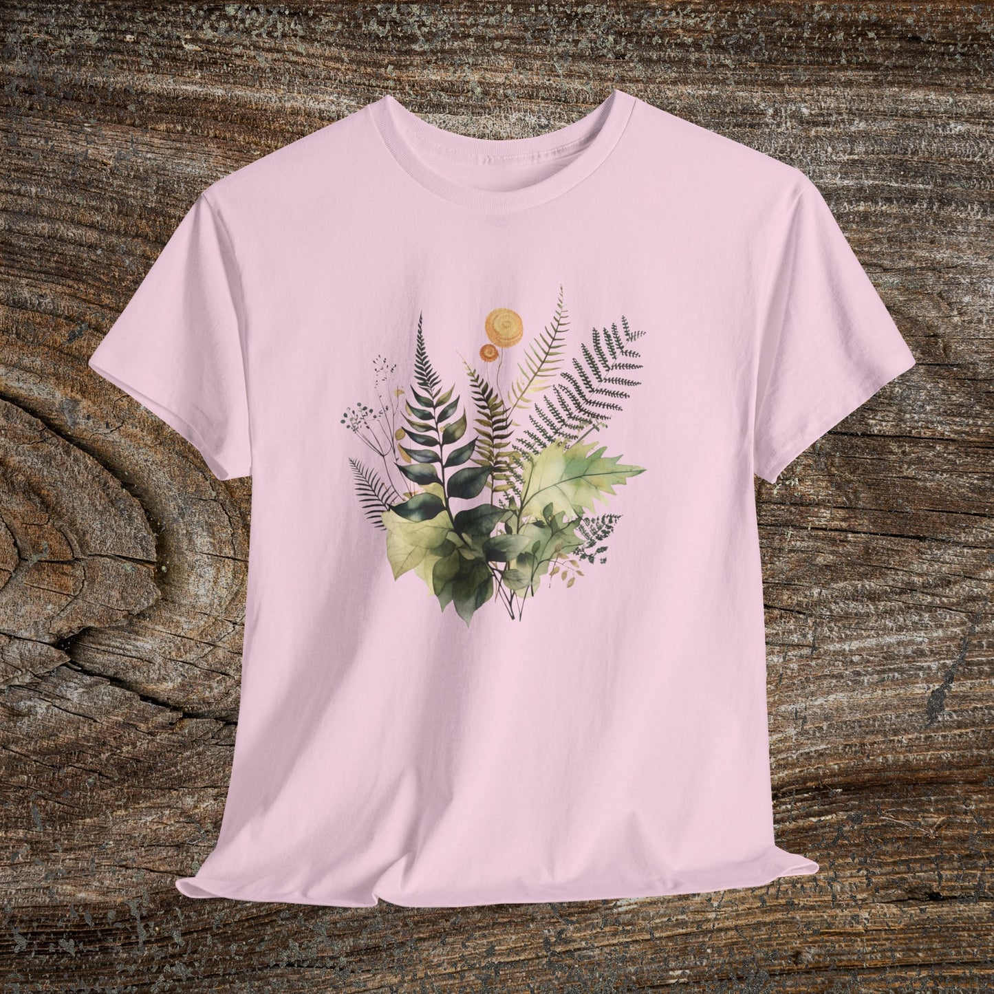 Vintage Watercolour  Floral TShirt — Botanical Graphic T-Shirt