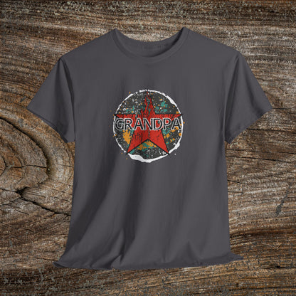 Grunge Grandpa Star T-Shirt — Retro Father's Day Gift