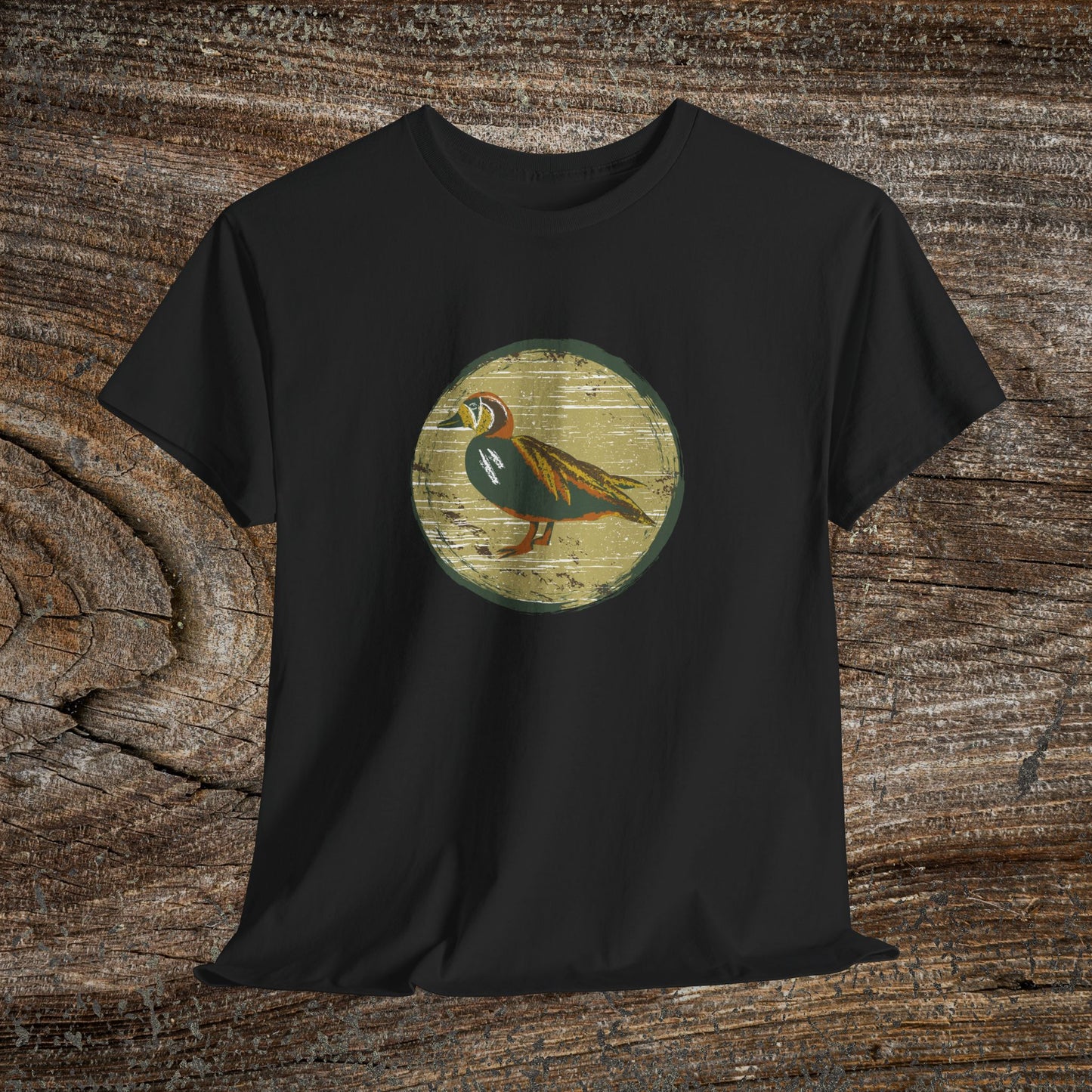 Rustic Boho Duck T-Shirt — Vintage Farmhouse Duck Tee