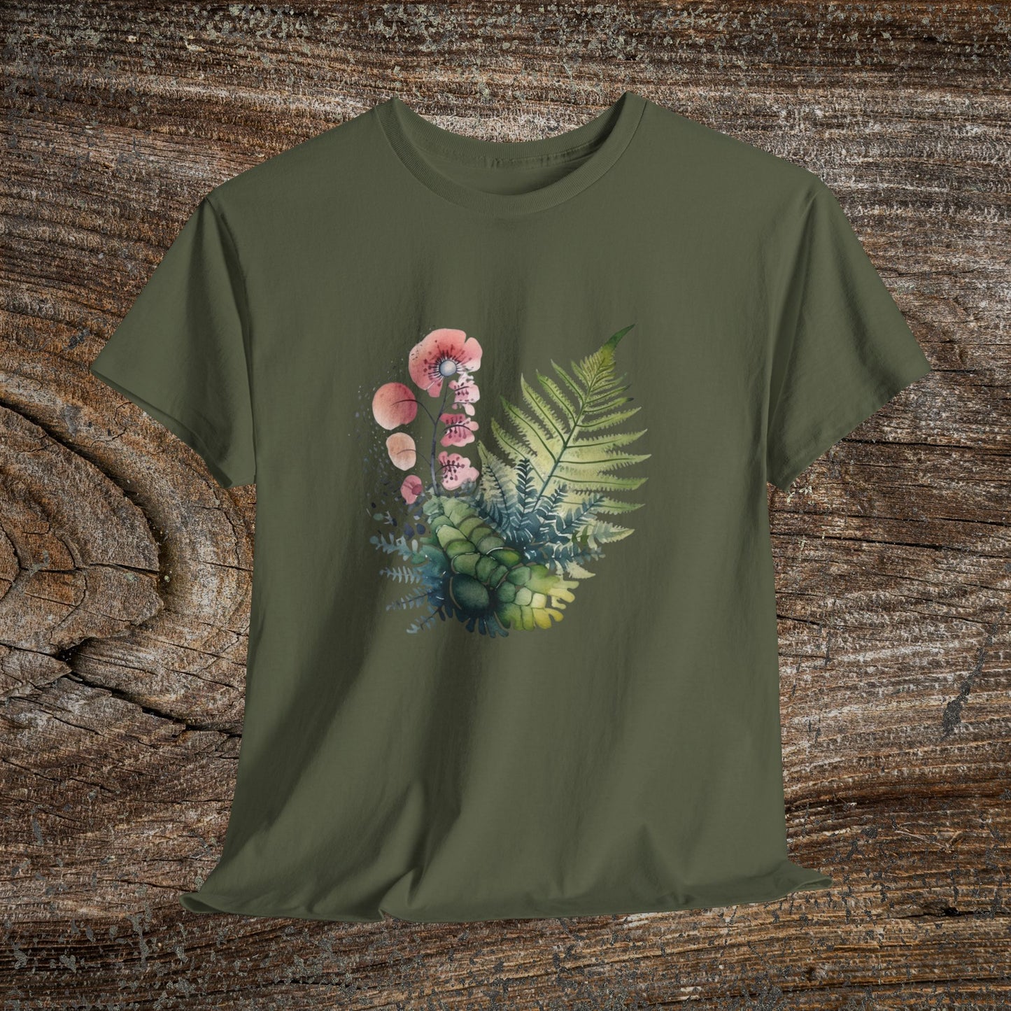 Vintage Botanical Watercolour T-Shirt