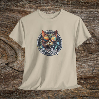 Retro Cat Lady T-Shirt — Funny Cat Lover Gift