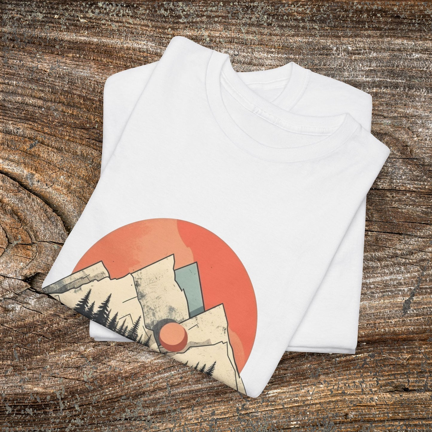Vintage Retro Mountain TShirt - Trendy Cute Mountain Landscape Shirt