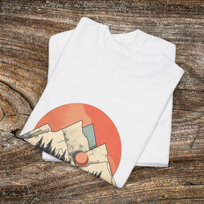 Vintage Retro Mountain TShirt - Trendy Cute Mountain Landscape Shirt