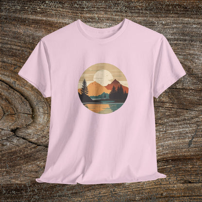 Rustic Mountain Landscape TShirt - Nature Lover Gift