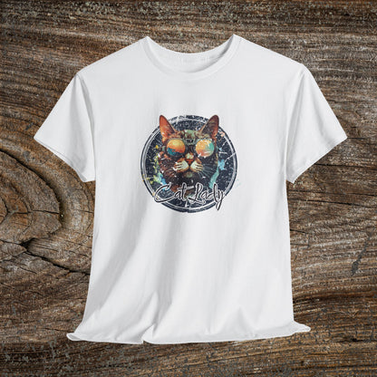Retro Cat Lady T-Shirt — Funny Cat Lover Gift