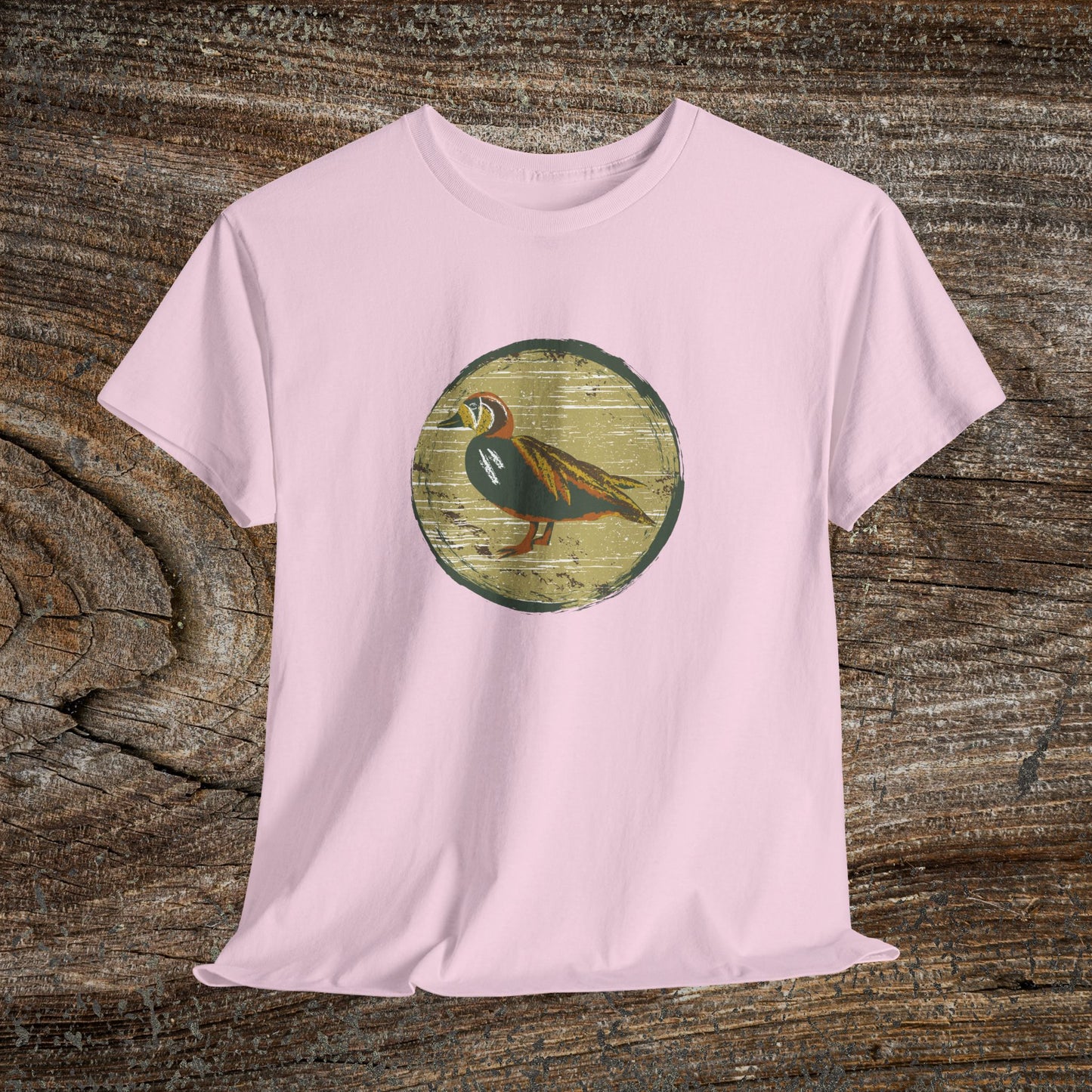 Rustic Boho Duck T-Shirt — Vintage Farmhouse Duck Tee