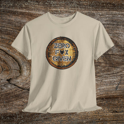 Grunge Fox Quote TShirt -  "Zero Fox Given" - Nature Lover Gift