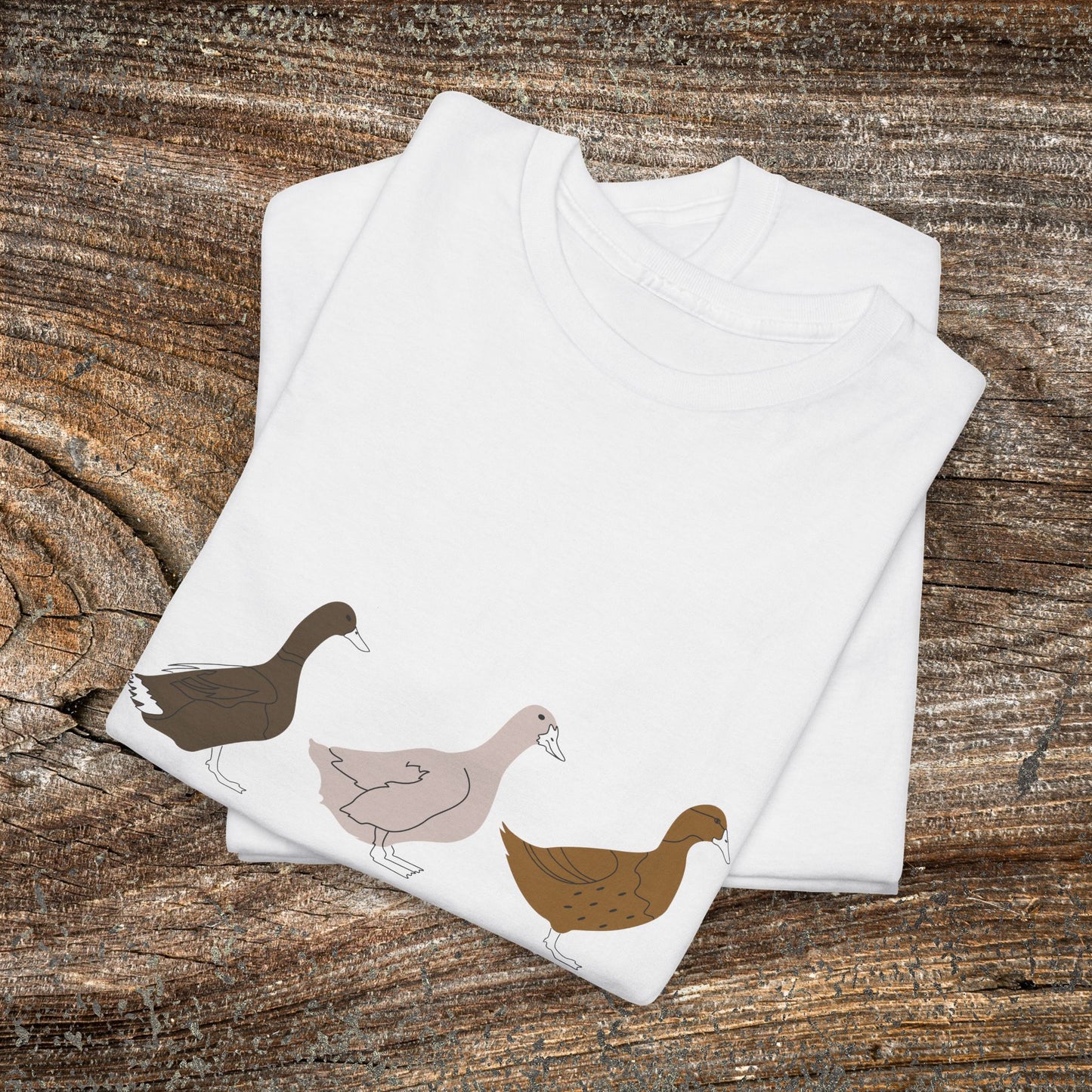 Rustic Boho Duck T-Shirt — Vintage Farmhouse Duck Tee