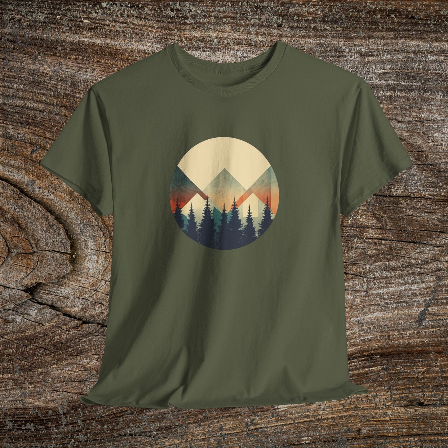 Vintage Mountain Landscape TShirt - Nature Lover Gift