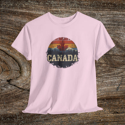 Rustic Canadian Maple Leaf T-Shirt — Distressed Canada Tee