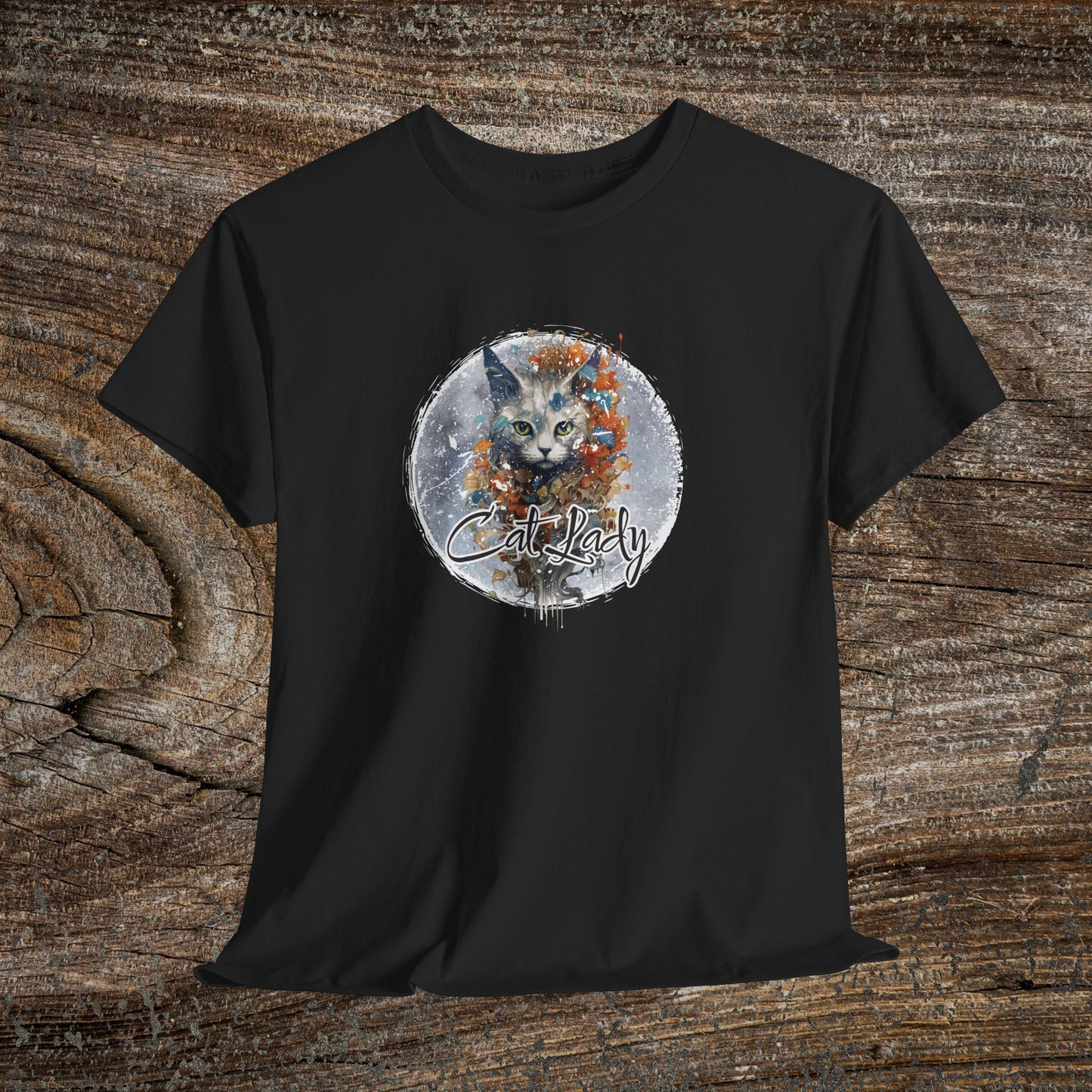 Vintage 'Cat Lady' T-Shirt — Retro Feline Graphic Tee