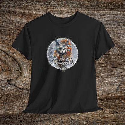 Vintage 'Cat Lady' T-Shirt — Retro Feline Graphic Tee