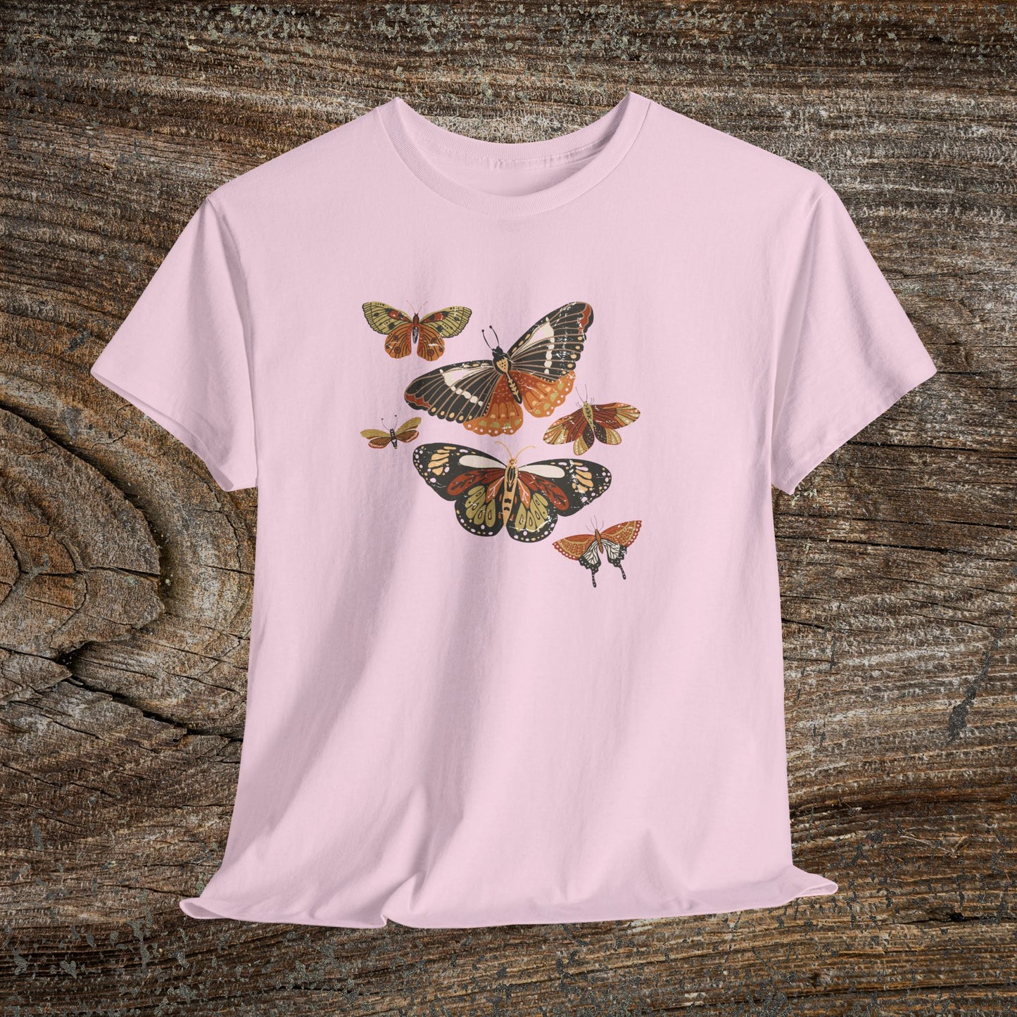 Rustic Butterfly T-Shirt — Nature Lover Gift