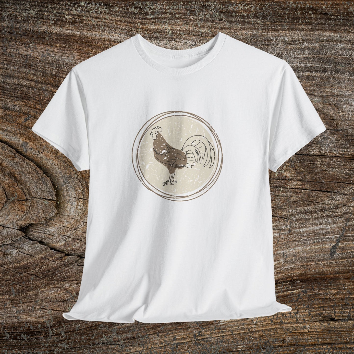 Boho Retro Chicken T-Shirt — Vintage Farmhouse Chicken Tee