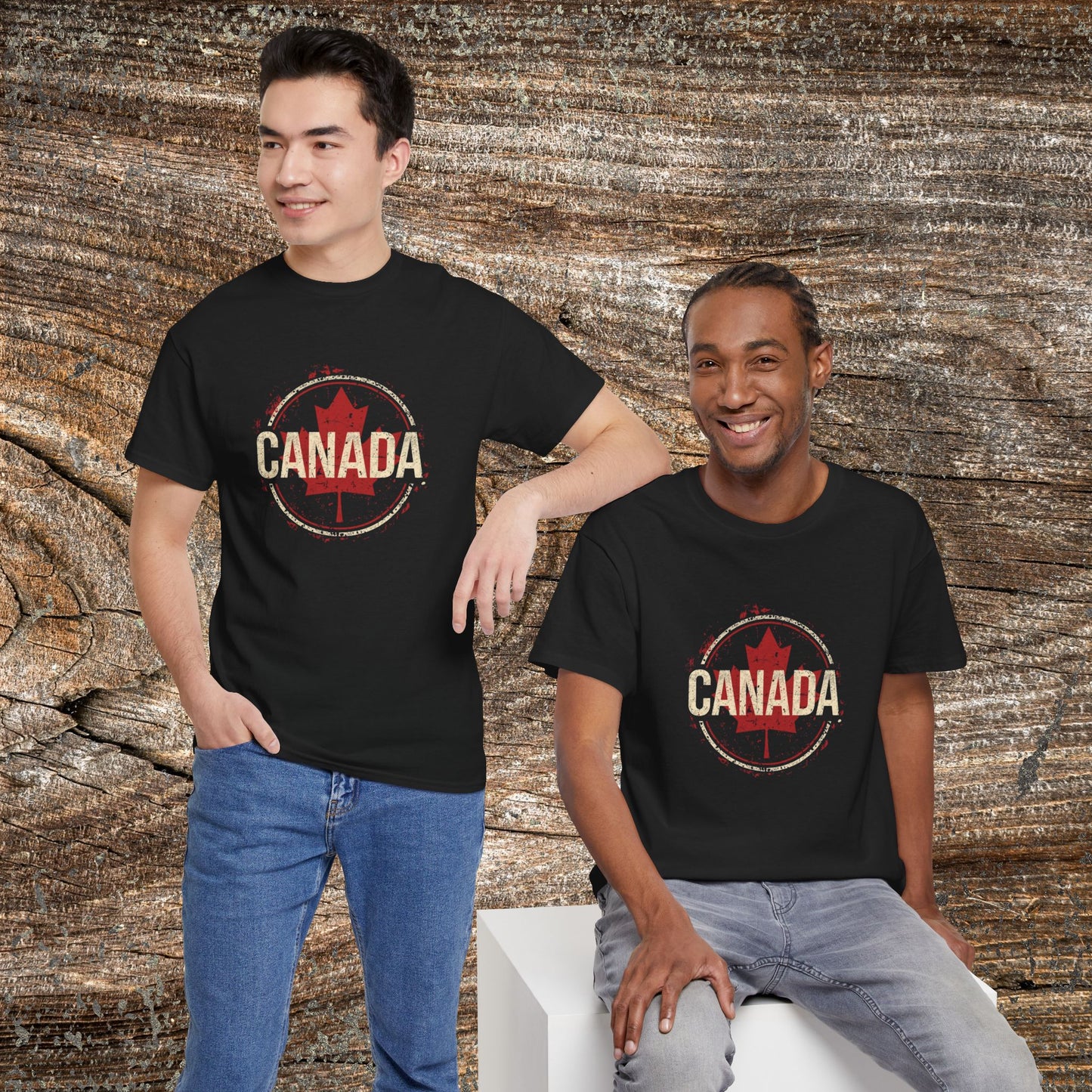 Grunge Canada Maple Leaf T-Shirt — Distressed Canada Tee