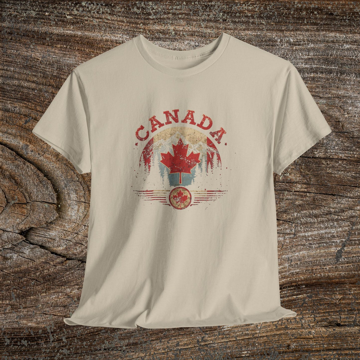 Distressed Canadian Logo T-Shirt — Grunge Canada Tee