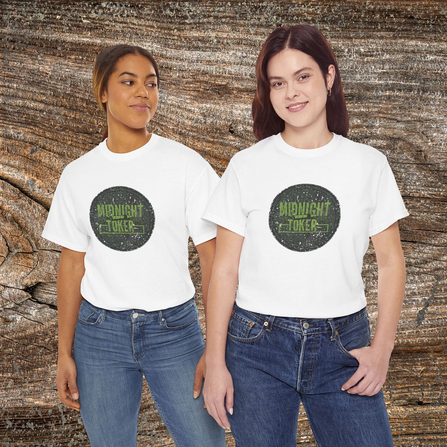 Grunge Weed 420 TShirt - "Midnight Toker" - Retro Marijuana Stoner Gift