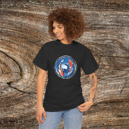 Retro Koi Fish T-Shirt — Grunge Japanese Carp Tee