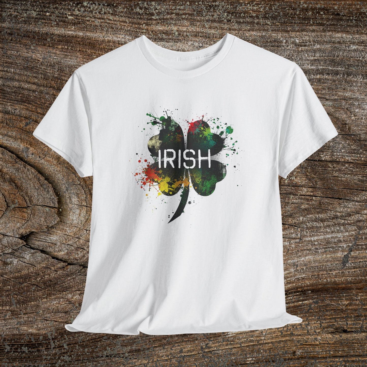 Grunge Irish Clover T-Shirt | St. Patrick’s Day Tee