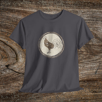 Boho Retro Chicken T-Shirt — Vintage Farmhouse Chicken Tee