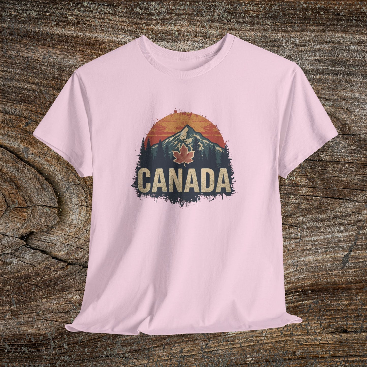 Distressed Canadian Logo T-Shirt — Grunge Canada Tee