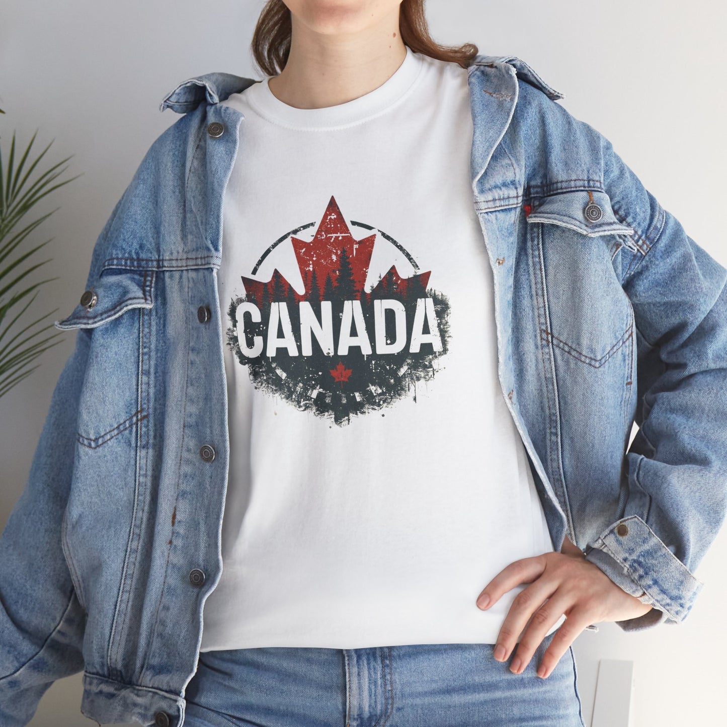 Distressed Canadian Logo T-Shirt — Grunge Canada Tee