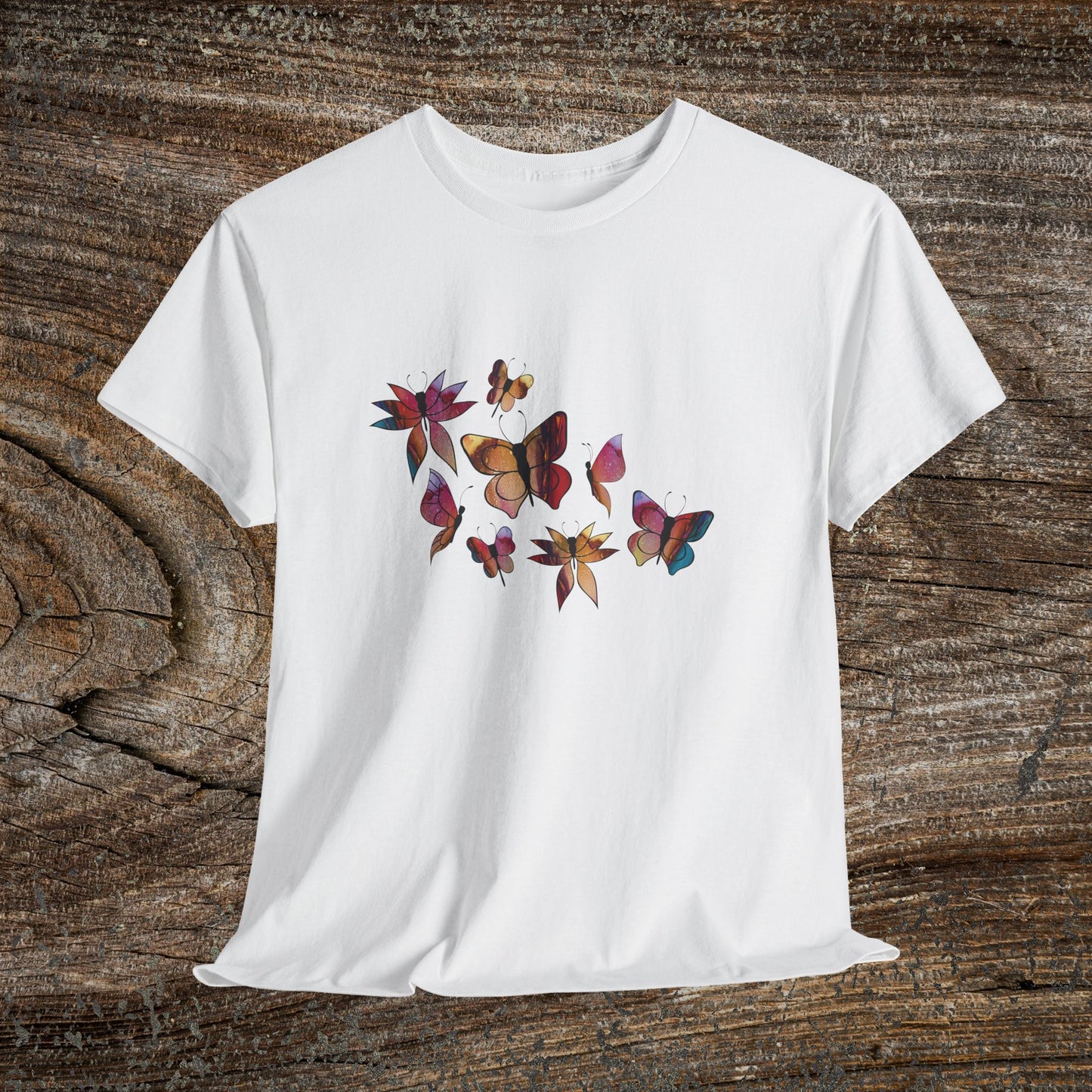Colourful Butterfly T-Shirt — Nature Lover Gift