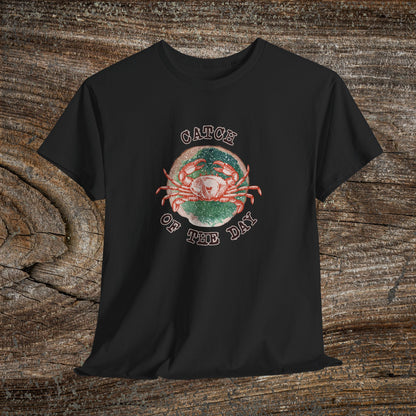 Grunge Retro Crab T-Shirt - 'Catch of the Day' - Grunge Fishing Shirt