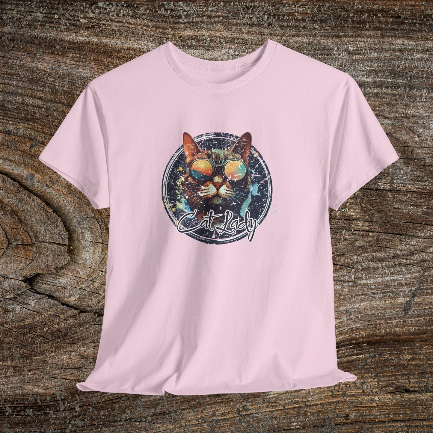 Retro Cat Lady T-Shirt — Funny Cat Lover Gift