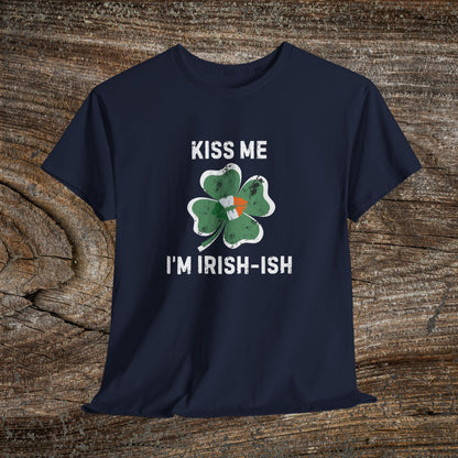 Kiss Me I'm Irish-ish Shamrock Tee | St. Patrick's Day Clover Shirt