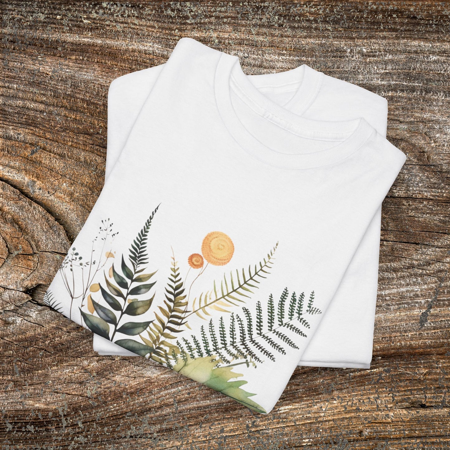 Vintage Watercolour  Floral TShirt — Botanical Graphic T-Shirt
