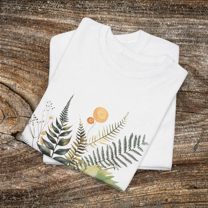 Vintage Watercolour  Floral TShirt — Botanical Graphic T-Shirt