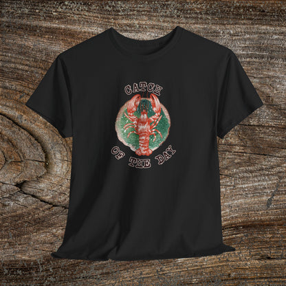 Retro Lobster TShirt - 'Catch of the Day' - Grunge Fishing Shirt