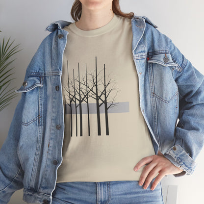 Modern Tree Abstract TShirt, Minimalist Nature Lover Gift