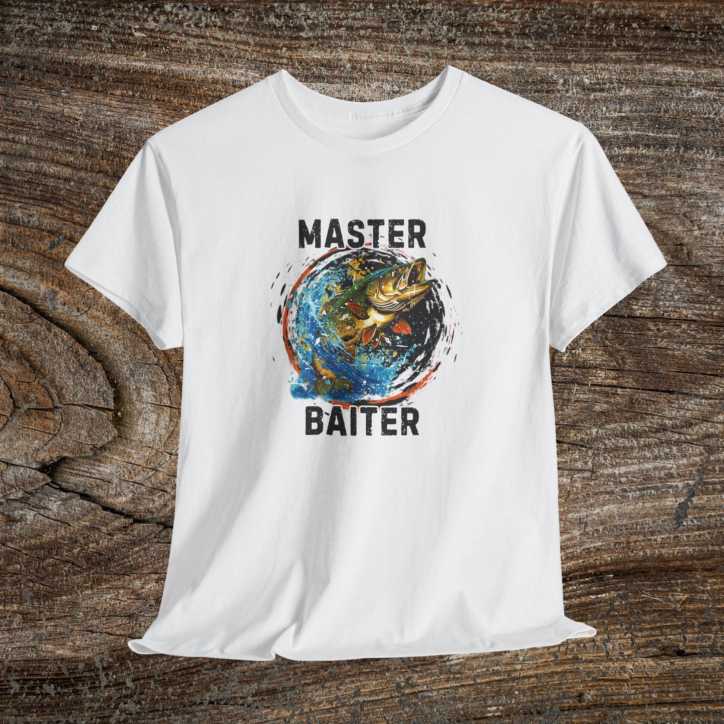 Master Baiter Funny Grunge Fishing T-Shirt