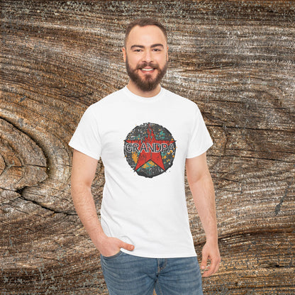 Grunge Grandpa Star T-Shirt — Retro Father's Day Gift