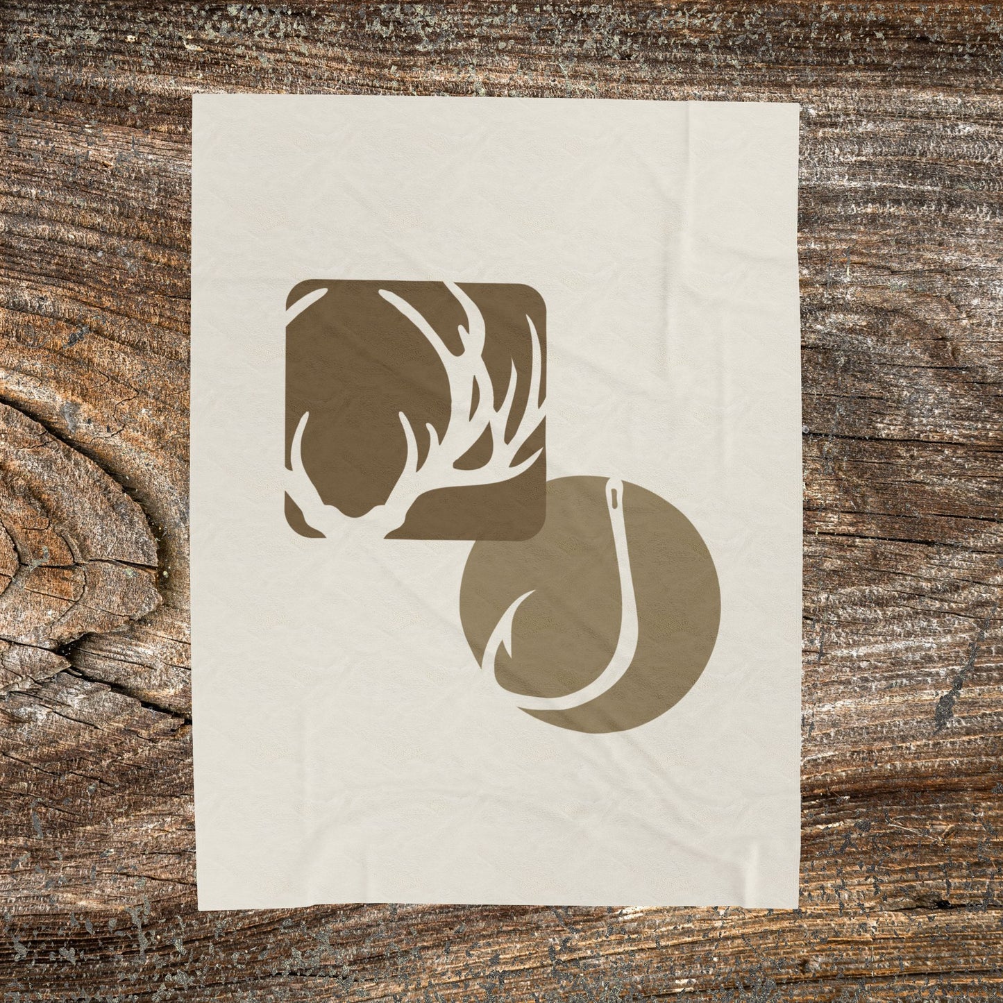 Hunting & Fishing Blanket — Rustic Cabin Throw