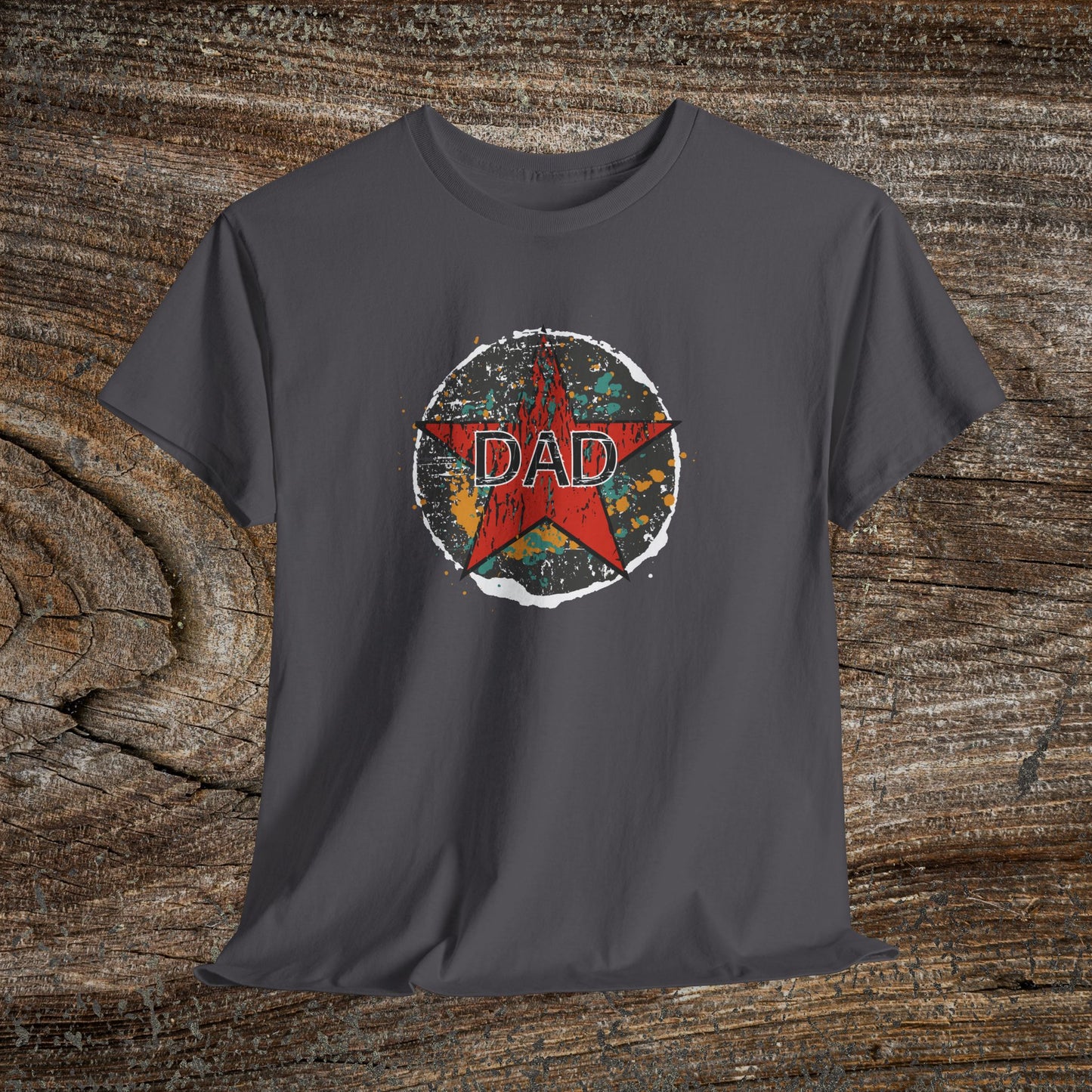Grunge Dad Star T-Shirt — Retro Father's Day Gift