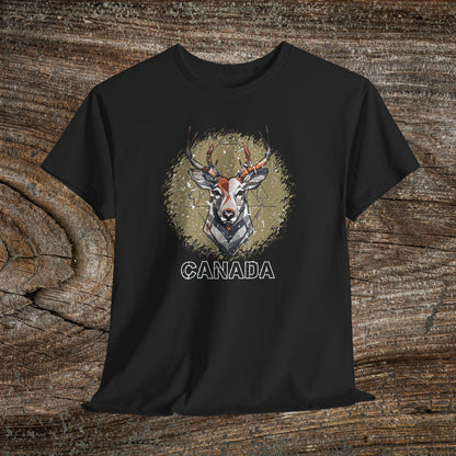 Rustic Grunge Canada Deer T-Shirt