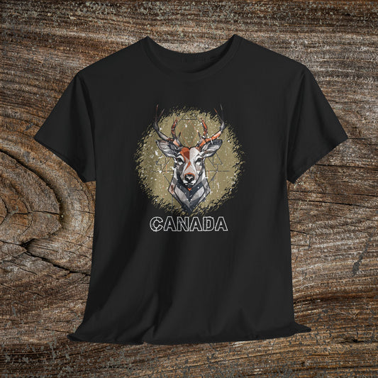 Rustic Grunge Canada Deer T-Shirt