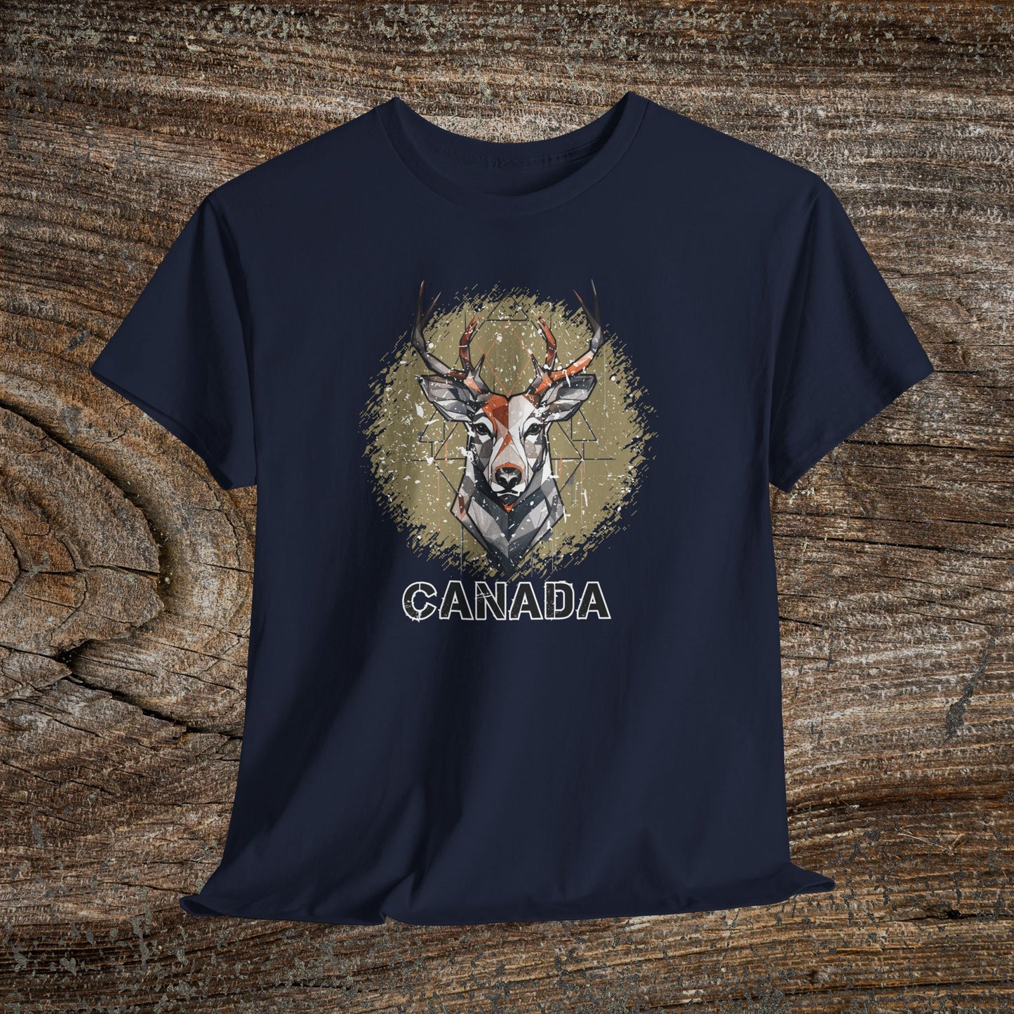 Rustic Grunge Canada Deer T-Shirt