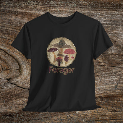 Foraging Mushroom Tee — Retro Grunge Forager Gift
